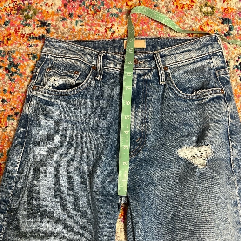 Mother Denim The‎ Insider Ankle in Bloom and Doom Jeans Medium Wash Size 25 - Picture 15 of 16